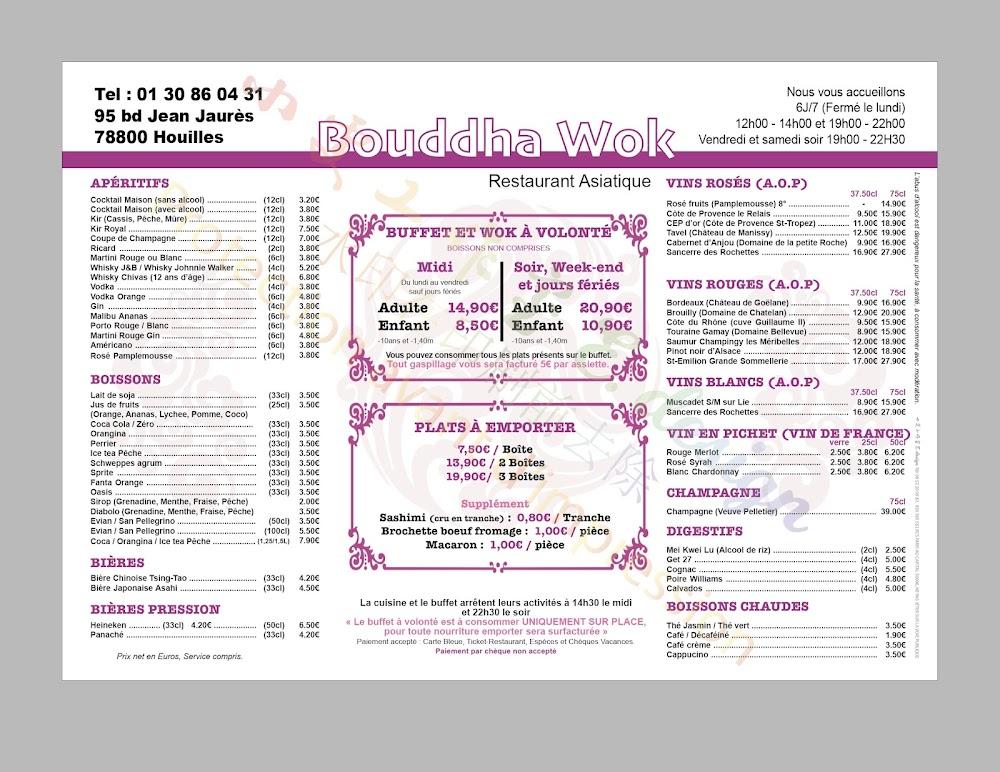 Bouddha Wok - Menu Image 1